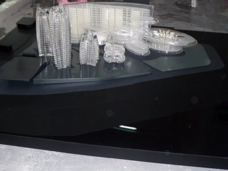 水晶透明楼盘模型城市广场模型手板